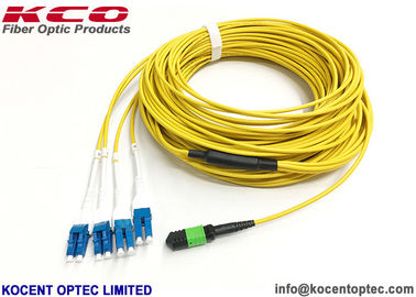 40G Data Center MTP Trunk Patch Cable MPO - LC Duplex Uniboot 8 12 24 Core PVC LSZH Cover
