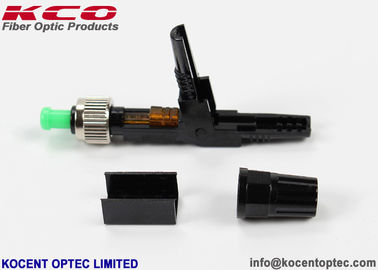 RoHS FC APC Fiber Optic Fast Connector , Quick Assembly Connector SM G765D G657A G657B