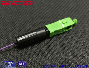 0.9mm Cable Fiber Optic Fast Connector Field Installable SC/APC