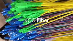 Telecom SC LC FC ST E2000 DIN MU MPO MTP fiber optik yama kablosu / fiber optik pigtail (KCO Fiber)