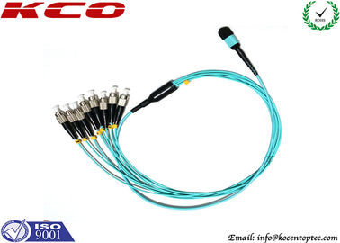 FTTA OM3 3.0mm MPO MTP Patch Cord to 8 Fibers FC UPC MPO MTP Fiber Trunk Cable