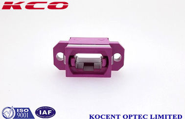 OM4 Female MPO Fiber Optic Adapter Violet Pink MTP Fiber Optic Adapter for MPO MTP Patch Cord