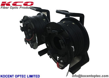 Handheld 100m Fiber Optic Patch Cord Reel with 7.0mm TPU and 2 Core 4 Fiber for Field Operations