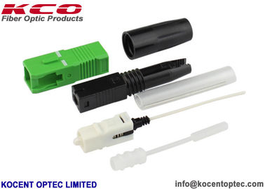 SC/APC Fiber Optic Fast Connector with 0.2dB Insertion Loss 55dB Return Loss and 50mm Length Hot Melt Splice On Connector