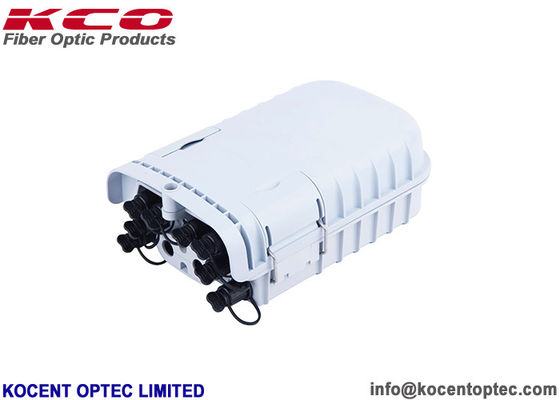 Outdoor Fiber Optic Terminal Box with 8 Ports 24 Fibers Capacity and ABS+PC Material for 5G FTTx Networks