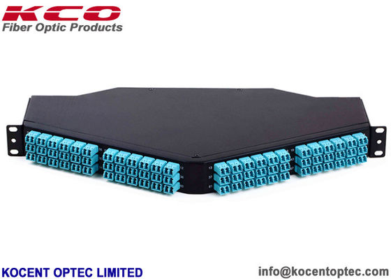 96 Cores 1U Light Weight MPO MTP Patch Panel Rack Mount for OM3 OM4 Fiber Networks