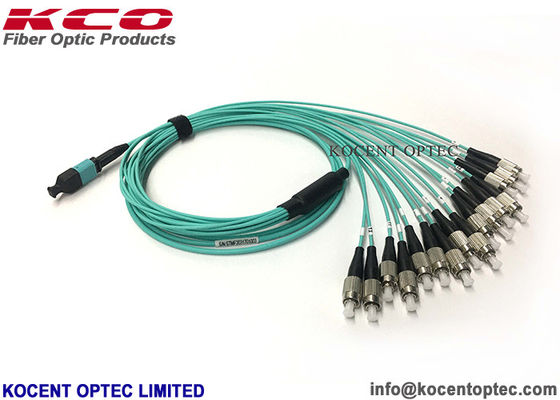 High Density MPO MTP Patch Cord OM3-300 50/125 40G 100G MPO MTP Trunk Cable for Data Center