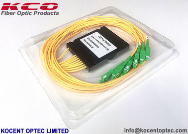 1:8 Modular Type Fiber Optical PLC Splitter with 2.0mm Cable and 1.5m Length for FTTX Deployment