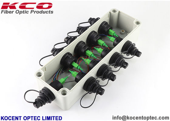 IP67 Waterproof Fiber Optic Splice Closure FTTA Enclosure Box with 1 Inlet 6 Outlet and 12 Core Capacity