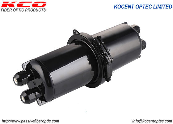 96fo IP67 Horizontal Inline Fiber Optic Splice Closure Optical Splice Enclosure for Aerial Outdoor Networks