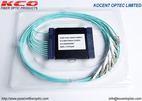 OM4 OM2 Fiber Optic Splitter ABS Box Type for FTTX Deployment with LC Connector