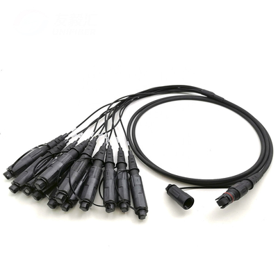 Outdoor MPO MTP 12 Cores Fiber Optic Patch Cord for 5G Base Station and Telecom Tower
