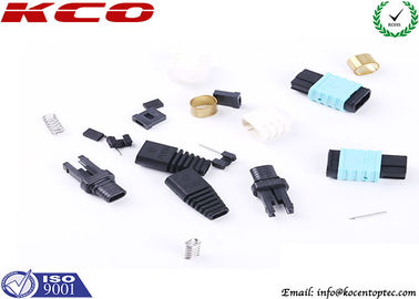 12 24 MPO Optical Connector Housing Set Single Mode MPO Fiber Optic Connector for High Density Interconnection