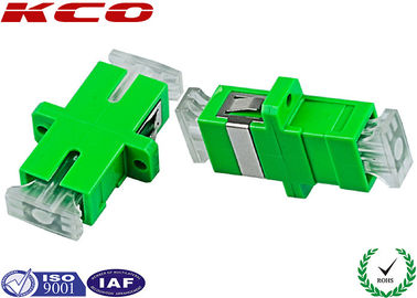 SC APC Fiber Optic Adapter Tek Modu Simplex Yeşil Renk