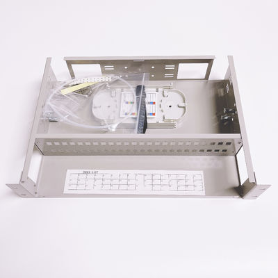 FTTH Fiber Bağlantı Paneli Kutusu 19 inç 2U 48 Bağlantı Noktalı SC Simplex LC Dubleks