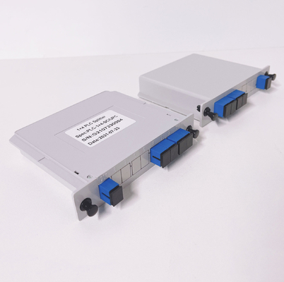 1x4 1:4 1*4 Kaset yuvası Tipi ABS Kutusu PLC Splitter LGX Fiber Optic Splitters