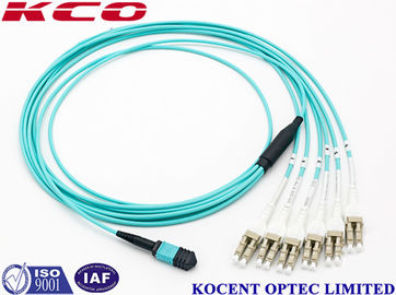 OM1 OM2 OM3 OM4 Çok Modlu MPO - LC Uniboot Fiber Optik Yama Kablosu