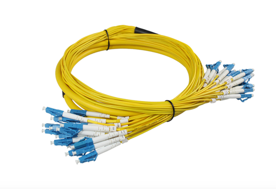 8-Core 12-Core 24-Core Fiber Optic Patch Cord with Low Insertion Loss and Duplex LC Connector