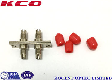 DIN Dubleks Fiber Optik Adaptör Tek Modlu SM DX Metalik Hibrit Adaptör