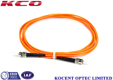 OM2 PVC LSZH 2.0m ST Fiber Optik Yama Kablosu MM ST UPC 2.0mm Simpleks Dubleks
