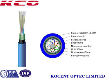 MGTSV Madencilik Fiber Optik Kablo 2km ~ 3km Her Rulo Açık Mavi Renkli