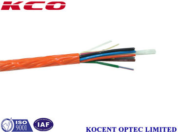 Kapalı / Açık İçin 12 Çekirdekli Fiber Optik Kablo Tek Modlu PE Malzeme