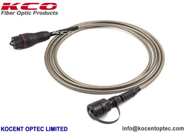 Fullaxs ODVA Anti Kemirgen Fiber Optik Yama Kablosu Spiral Zırhlı FTTA Askeri Alan Yama Kablosu