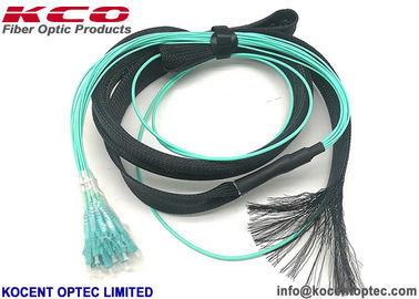 MTP Fiber Optic Truck Kablosu MPO 12LC OM3 OM4 Çekici Göz Koruma Tüpüyle