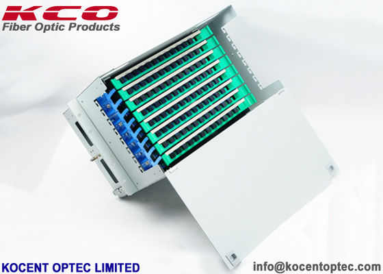 96 Çekirdekli Raf Tipi Fiber Optik Terminal Kutusu ODF Ünitesi / 96fo Çelik Malzeme