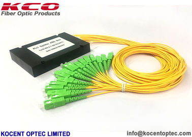 116 PLC Fiber Optic Splitter 1x16 ABS Kutusu 0.9mm 2.0mm 3.0mm 1*16 Modüler Splitter