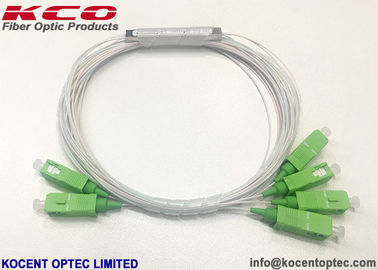 Mini Tube Optik Fiber PLC Splitter 2:4 2*4 2x4 SC APC UPC