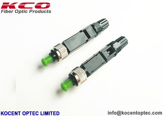 FTTA FTTB FTTO Black Single Mode Fiber Optic Fast Connector Field Assembly Connector for FTTH Drop Cable