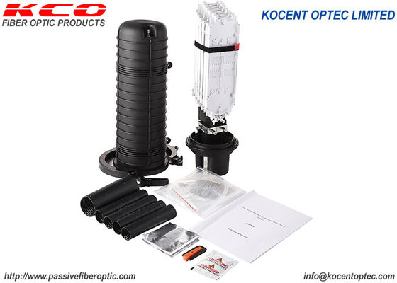 1 In 4 Out 144 Core FTTH Dikey Kubbe Fiber Splice Closure 5 Port FOSC KCO-J106H-144