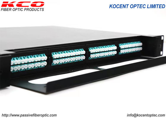 19' Standart Boyutlu Yüksek yoğunluklu Çizim Tipi MPO LC Duplex Fiber Optic Bağlantısı için MTP Patch Panel