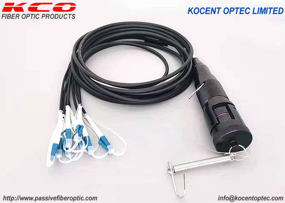 FTTA Fiber Optical Patch Kabloları 4fo 8fo 12fo Su geçirmez Taktiksel Zırhlı YZC Bağlantısı