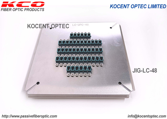 LC Bağlantı Fiber Optik cilalama tesisi / 48 pozisyon Patch Cord LC PC öğütme Jig