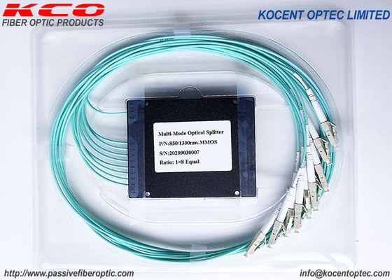 MM OM2 OM3 OM4 Fiber Optic Multimode Splitter 1*8 1*4 1*16 1*2 ABS Kutusu Tipi