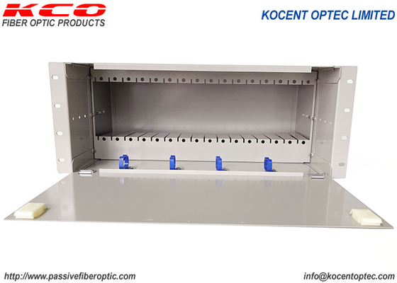 4U 16 Slot LGX PLC Optica FIbra Splitter Rack FTTH FTTx için Şasi Kutusu